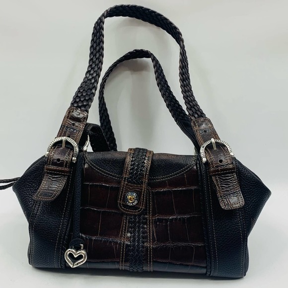 Brighton Handbags - Brighton Vintage Brown Leather Satchel